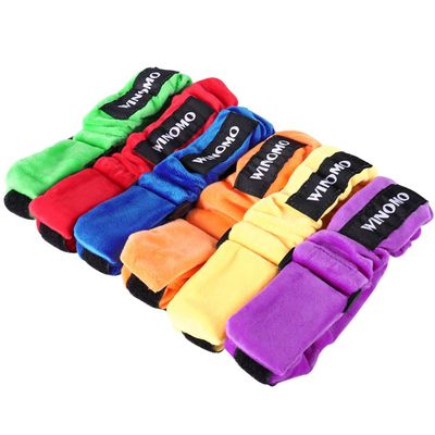 6-Pack 3 Legged Race Bands Elastic Straps Crystal Velvet Water-Resistant for Indoor/