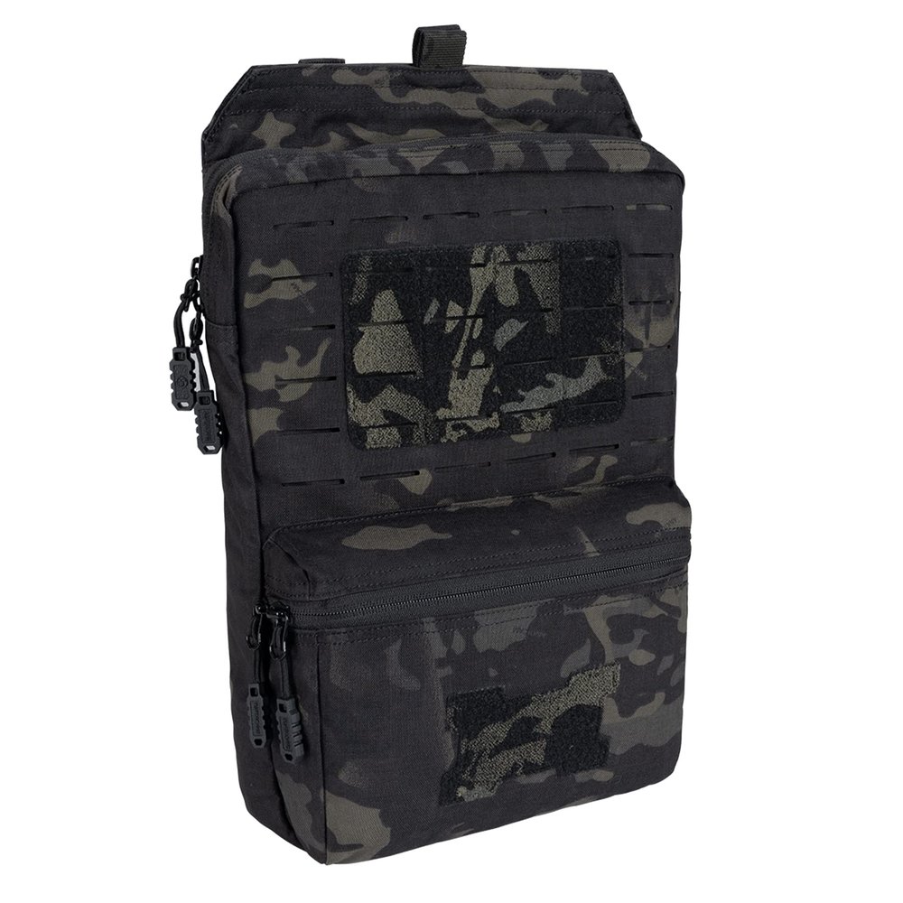 Tactical MOLLE Hydration Pack for 2L Hydration Water Bladder Hydration Bag for Tactical Backpack 500D Nylon (camo Black)