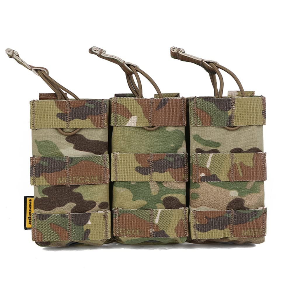 Emersongear Modular Triple Open Top MAG Pouch for 5.56,Nylon Universal Holster
