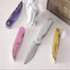 Petrified fish PFE06 Nightingale,3.07" 14C28N Blade,87g G10 Handle Front Flipper Liner lock Folding knife (Yellow) view 2