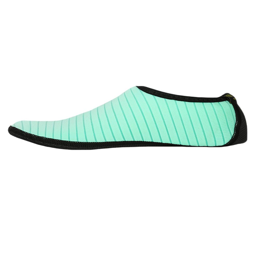 Bestgift Men's Women's Thickened Non-Slip Swimming Beach Shoes Mint Green Diving Socks XXXL