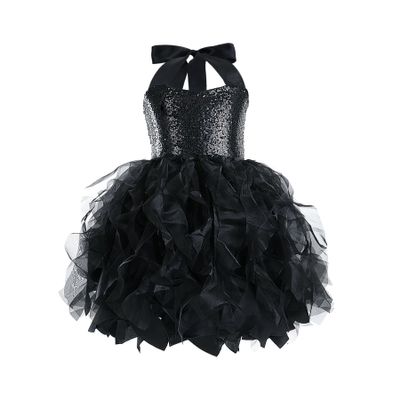Black Tutu Dress for Girls Sequin Tulle Fairy Sneaker Ball Dresses for Toddler Kid Little Girl Fancy Sparkly Princess Mommy and Me Formal Dresses Easter Graduation Birthday Outfit Size 9-10T