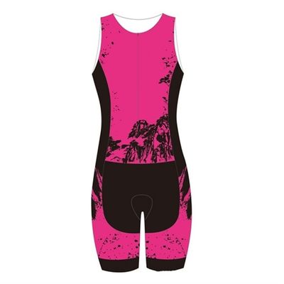 Cycling Suit Women's Triathlon-Suit Sleeveless Cycling Jersey Pro Skinsuit Jumpsuit Cycling Sets Bike Clothing (Color : B, Size : Large)