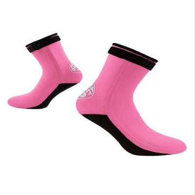 Bestgift Men's 3mm Flexible Anti Slip Warm Diving Wetsuits Water Fin Sock Pink XS