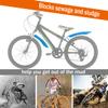 TXMACHINE Sports Outdoors Cycling fenders 24inch,26inch Bicycle Bike Front Rear Mud Guard Fenders Bike Fender for MTB Bike Mudguard (Blue, 10 Set) view 2