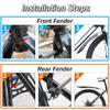 TXMACHINE Sports Outdoors Cycling fenders 24inch,26inch Bicycle Bike Front Rear Mud Guard Fenders Bike Fender for MTB Bike Mudguard (Blue, 10 Set) view 3