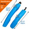TXMACHINE Sports Outdoors Cycling fenders 24inch,26inch Bicycle Bike Front Rear Mud Guard Fenders Bike Fender for MTB Bike Mudguard (Blue, 10 Set) view 4