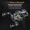 DOVIELLO HIAW200 Baitcasting Reels 21LB Drag Power with 11+1 Smooth Bearings,7.4:1 High-Speed Gear Ratio Fishing Reel with Compact Design - Left Hand view 2