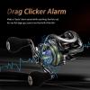 DOVIELLO HIAW200 Baitcasting Reels 21LB Drag Power with 11+1 Smooth Bearings,7.4:1 High-Speed Gear Ratio Fishing Reel with Compact Design - Left Hand view 3