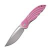 Petrified fish PFE06 Nightingale,3.07" 14C28N Blade,87g G10 Handle Front Flipper Liner lock Folding knife (Pink) view 1