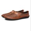 Bestgift Men's Mesh Breathable Casual Shoes Soft Peas Shoes Brown 44 view 1