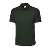 Childs Short Sleeves Casual Slim Fit Collared Shirts Kids Basic Design Sports Tops Bottle Green view 1