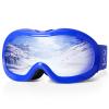 EXP VISION Kids Ski Goggles Anti-Fog Over Glasses Child Snowboard Goggles with UV Protection, Double-Layer Lenses Snow Goggles for Boys Girl Youth (Blue Frame/Blue Lens) view 1