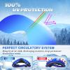 EXP VISION Kids Ski Goggles Anti-Fog Over Glasses Child Snowboard Goggles with UV Protection, Double-Layer Lenses Snow Goggles for Boys Girl Youth (Blue Frame/Blue Lens) view 3