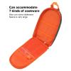 TOPINCN Cooking Utensils Organizer, Pouch Polyester Fabric Camping Cookware Travel Storage Bag, Outdoor Large Space Cookware Kit Bag(A) view 3