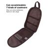 TOPINCN Cooking Utensils, Pouch Polyester Fabric Camping Cookware Travel Storage Bag, Outdoor Large Space Cookware Kit Bag(B) view 3