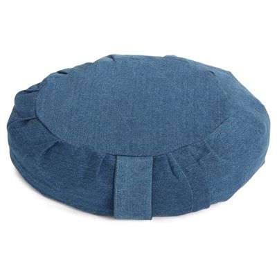 Buddha Groove Rust-Denim Chenille Zafu Zabuton Meditation Cushions, Sold Individually (Zafu Meditation Cushion)