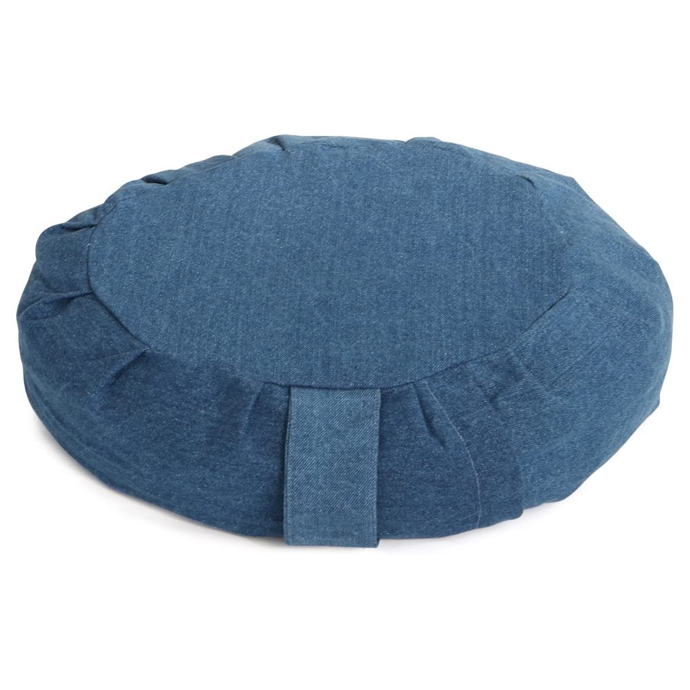 Buddha Groove Rust-Denim Chenille Zafu Zabuton Meditation Cushions, Sold Individually (Zafu Meditation Cushion)