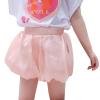 Toddler Kids Baby Girls Jogger Shorts Summer Cotton Casual Floral Flower Shorts Active Hip Helpers (Pink, 5-6 Years) view 3