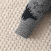 Toddler Boys Sweater Kids Casual Dinosaur Button Up V Neck Knitted Cardigan Jacket Long Winter (Grey, 18-24 Months) view 4