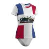 Dominican Flag Cute Animal Women's One-Piece Swimsuit Triangle Bathing Swimsuit Beach Party XL view 2