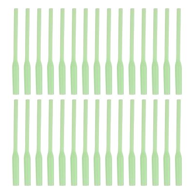 30Pcs Fishing PVC Positioner Tubes Luminous Soft Winding Preventing Portable Line Aligners Sleeve for Night Fishing