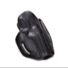 Leather Belt Holster Fits S&W Model 686, 586, 637,10, 19, 60, 66 | Fast Draw | 3 Slot Style | Handmade (Black, S&W Mod 66 6" Barrel) view 1