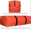 DoYiKe Extra Large Storage Duffle Bag with Zippers and Handles, Heavy Duty Orange Big Foldable Bag for Travel-50x23x15Inch view 4