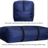 DoYiKe Extra Large Storage Duffle Bag with Zippers and Handles, Heavy Duty Blue Big Foldable Bag for Travel-50x23x15Inch view 4