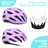 Bilaki Bike Helmet for Adults Women Men Youth Kids, Lightweight Mountain Road Bicycle Cycling Helmets with Adjustable Dial & Removable Visor view 4