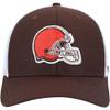 47 Men's Brown/White Cleveland Browns Trophy Trucker Flex Hat view 2