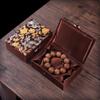 Only My Live Home 5.51x3.94x1.77 inch Luxury Chinese Silk Brocade Jewelry Boxes Vintage Cotton Filled Tie Gift Packaging Box Buddha bead Necklace Bracelet Jewellery Storage Cases (coffee dragon) view 2