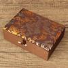 Only My Live Home 5.51x3.94x1.77 inch Luxury Chinese Silk Brocade Jewelry Boxes Vintage Cotton Filled Tie Gift Packaging Box Buddha bead Necklace Bracelet Jewellery Storage Cases (coffee dragon) view 3