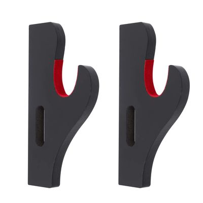 GUIIYLGG Sword Holder Katana Wall Mount 1-Pair Velvet Padded Adjustable Hook Display Stand Samurai Sword Hanger lightsaber Demon Black
