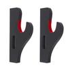 GUIIYLGG Sword Holder Katana Wall Mount 1-Pair Velvet Padded Adjustable Hook Display Stand Samurai Sword Hanger lightsaber Demon Black view 1