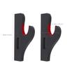 GUIIYLGG Sword Holder Katana Wall Mount 1-Pair Velvet Padded Adjustable Hook Display Stand Samurai Sword Hanger lightsaber Demon Black view 2