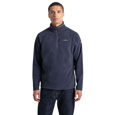 Craghoppers Mens Corey VI Half Zip Fleece Top (S) (Dark Navy/Blue Navy Marl)