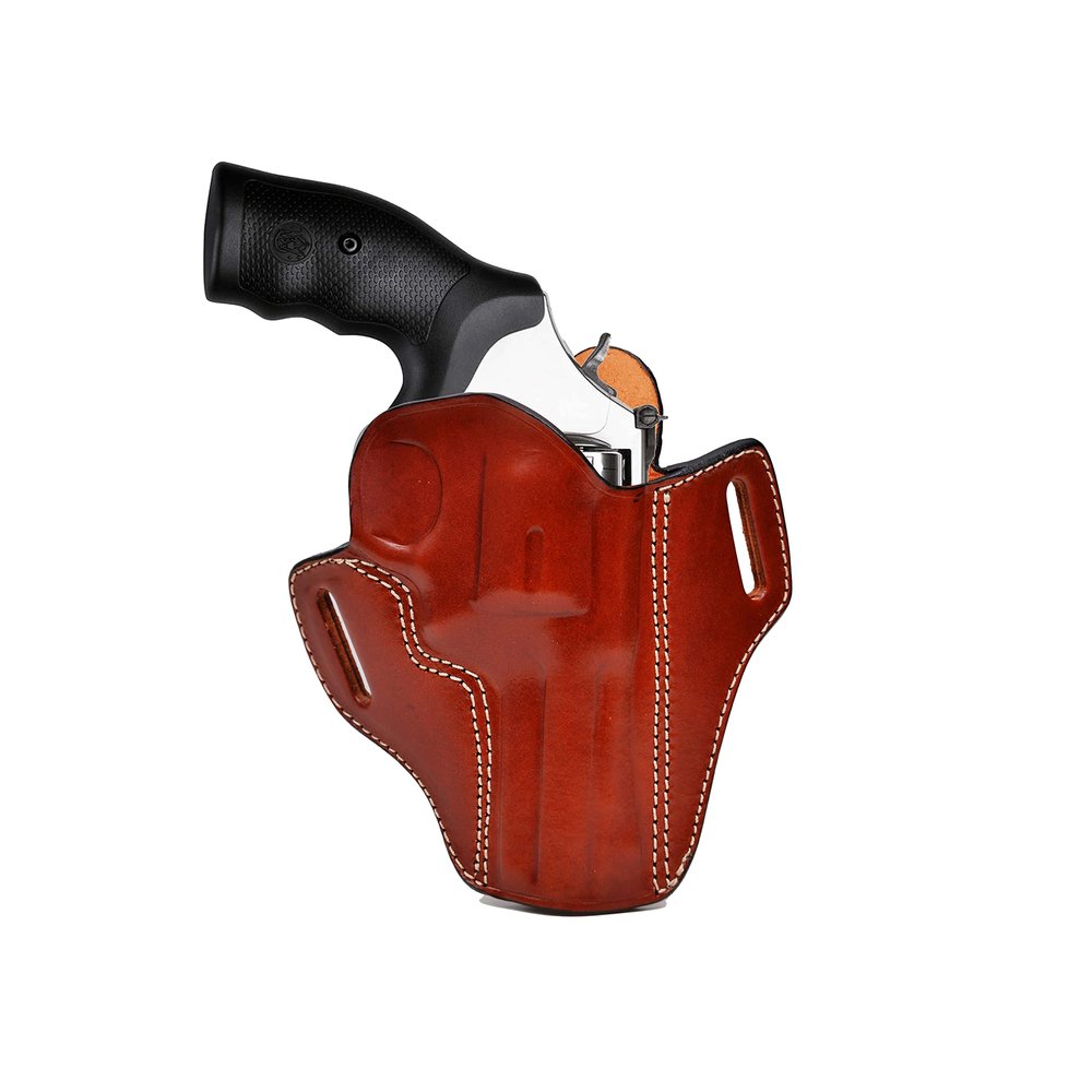 Leather Holster Fits Colt Python, King Cobra .357 Magnum | Fast Draw | Genuine Leather | Handmade (Brown, Colt Python 2.5" Barrel)