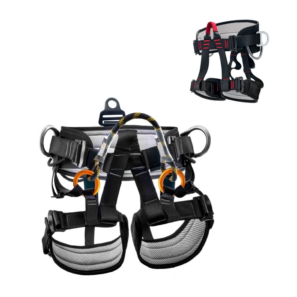 HandAcc Climbing belts, Thicken Professional Large Size Safety Seat Belts for Tree Climbing, Rescuing Work, Rappelling and Other Outdoor Adventure Activities