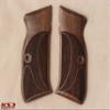 SAR P8L / P8S / P8C / K11 Compatible Walnut Grips Diamond view 2