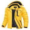 MAGCOMSEN Womens Snow Jacket Winter Coats with Hood Ski Jackets Waterproof Insulated Thermal Mountain Thick Jackets Yellow XL view 1