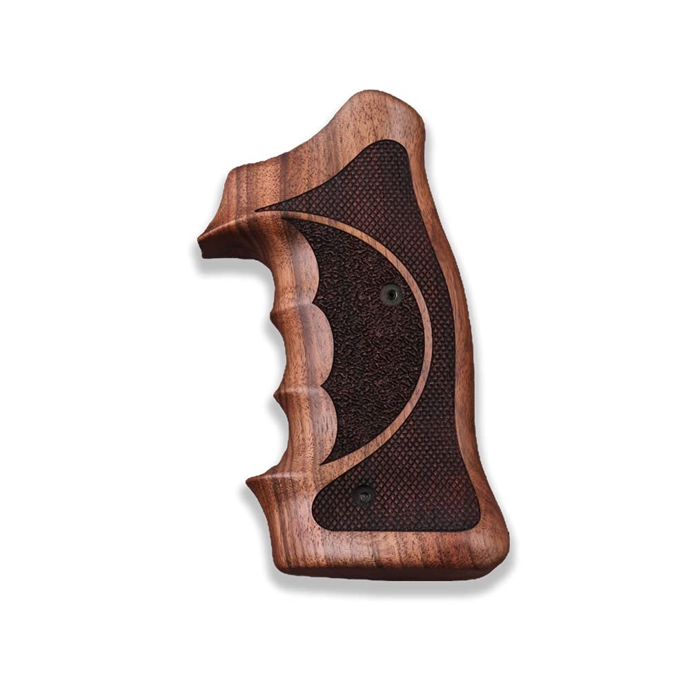 KSD Brand Smith Wesson K/L/X - Frame Round Butt Compatible Walnut Grips