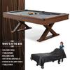 EastPoint Dunhill 87-Inch Rustic Pool Table - 87L x 50W x 31H, Multi-Color - Consistent Bounce & Game Table Fun - Smooth Felt Surface & Billiards-Ready Design - Accessories for Pool Games view 2