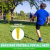 GoSports Football Field Goal Post Set with 2 Footballs and Kicking Tee - Life Sized Backyard Field Goal for Kids and Adults - 6 ft Standard view 3