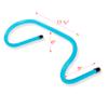 Trademark Innovations 6" Soccer Training Adjustable Agility Speed Hurdles (Set of 4, Blue) view 3