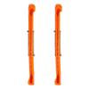 Skate Guards,plplaaoo 1 Pair Ice Skate Guards,Optional Ice Skate Guards,Durable Plastic Ice Hockey Skate Blade Guards Covers with Adjustable Spring Fits Hockey Skate or Figure Skate,etc(Orange) view 2