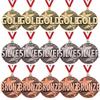 Crown Awards 2" Gold, Silver, and Bronze Place Achievement Medals, 15 Pack Prime view 1