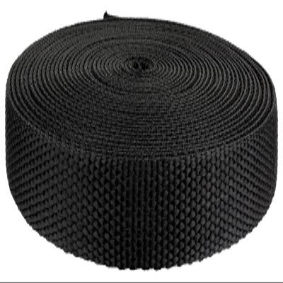 1 Inch x 2.8mm Black Polypro Webbing Closeout, 50 Yards