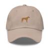 Rhodesian Ridgeback hat, Embroidered Unisex hat, Rhodesian Ridgeback Gifts, Old Gold Embroidery, Dog mom dad hat. view 1