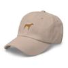 Rhodesian Ridgeback hat, Embroidered Unisex hat, Rhodesian Ridgeback Gifts, Old Gold Embroidery, Dog mom dad hat. view 3